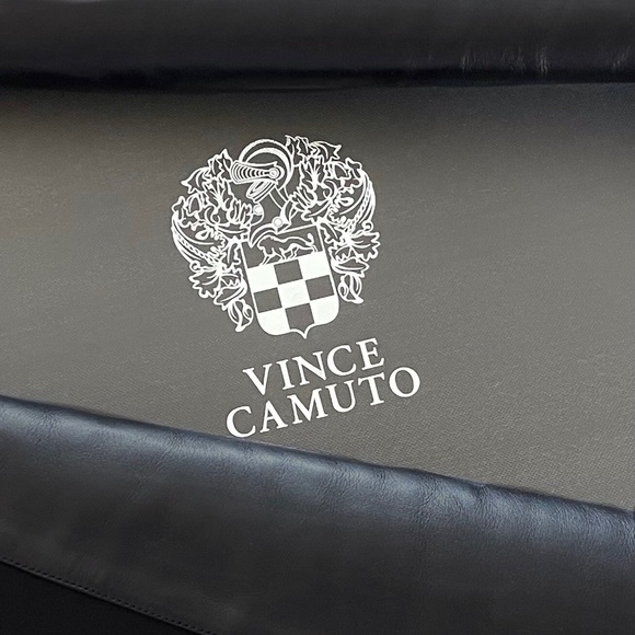 Vince Camuto knee high black leather & suede boots - Picture 7 of 9